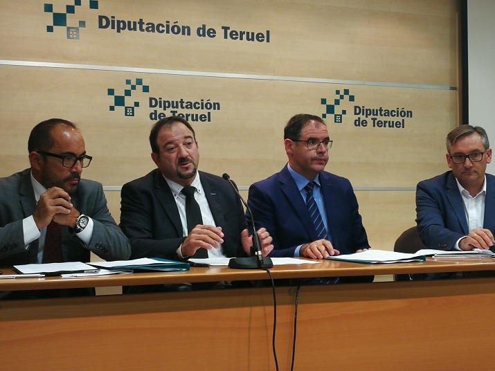De izda a dcha, Luis Rey, Ramón Millán, Benjamín Prieto y Joaquín Juste