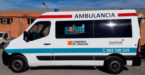 Imágen de ambulancia de TransSALUD.